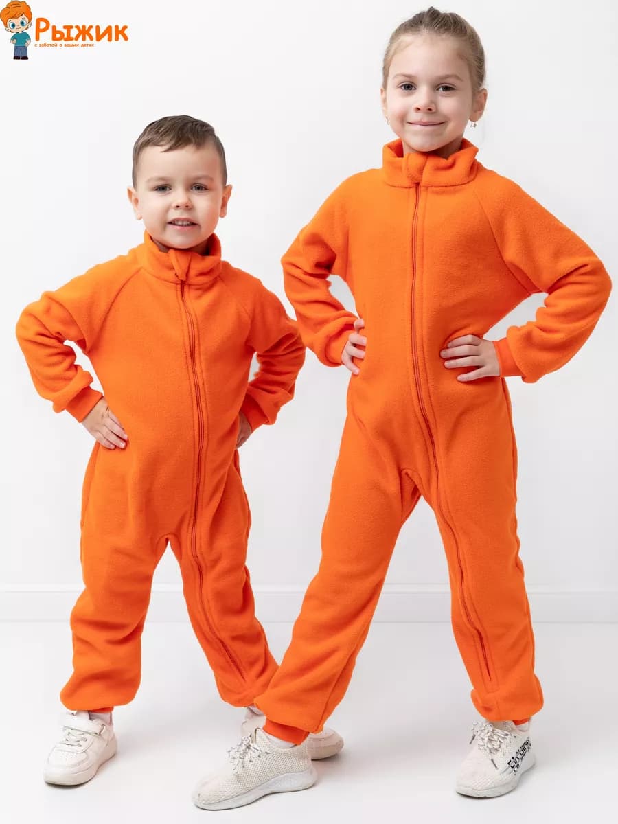 Комбинезон флисовый поддева теплый слип на весну - фото 1