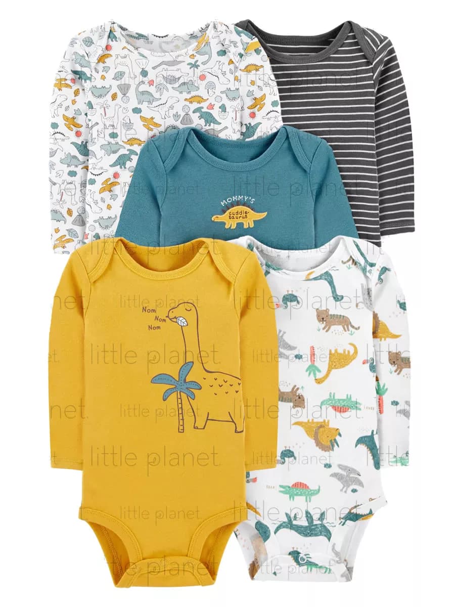 Боди для новорожденных мальчиков с длинным рукавом, малышей - фото 1