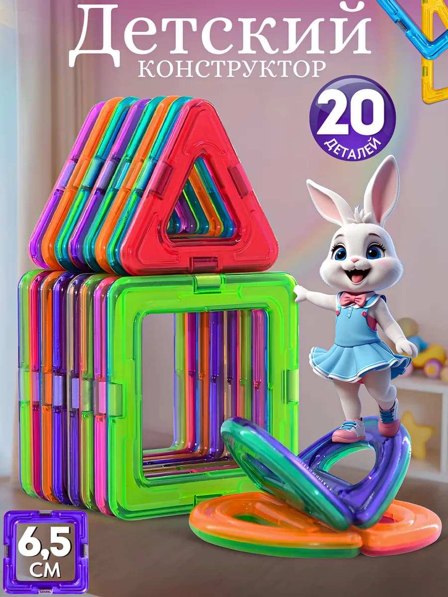 Магнитный конструктор 20 деталей SB-01