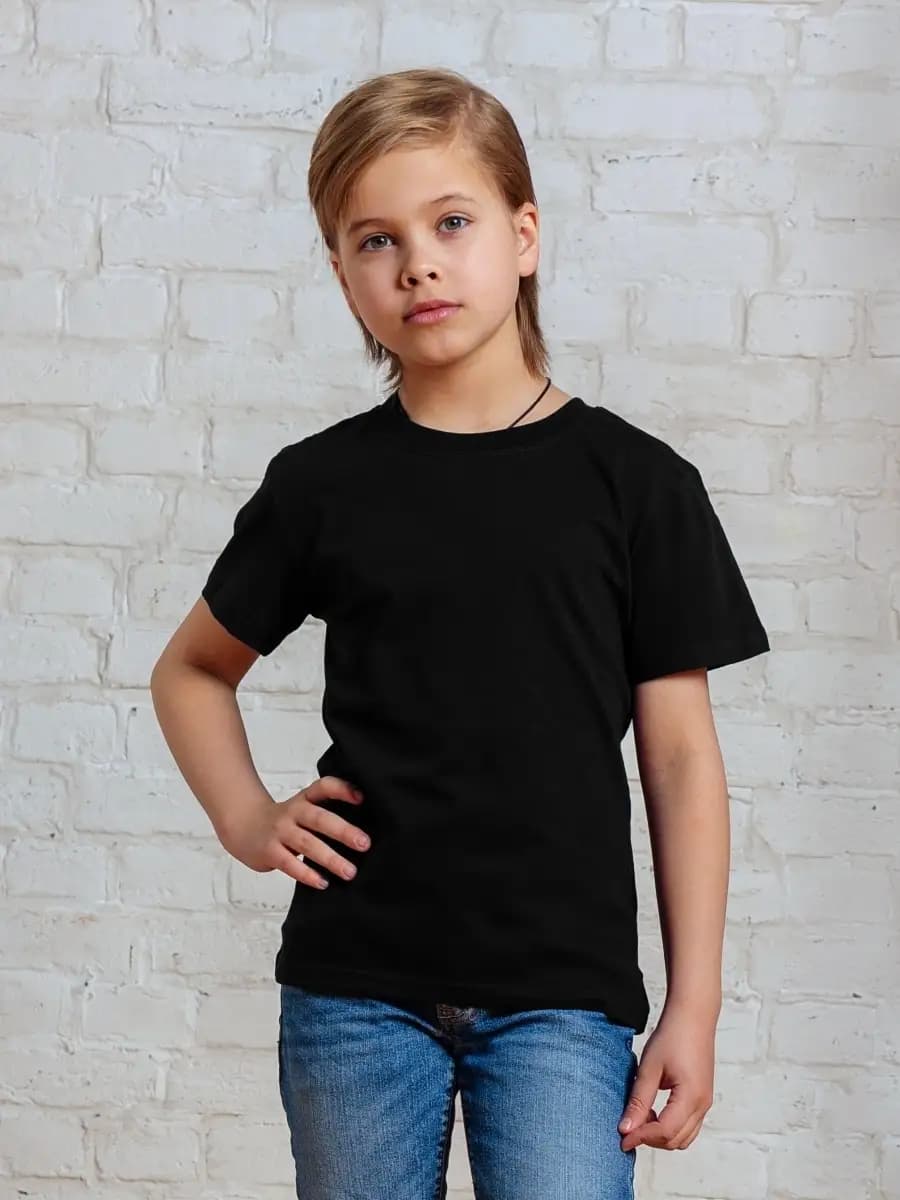 Футболка детская однотонная
