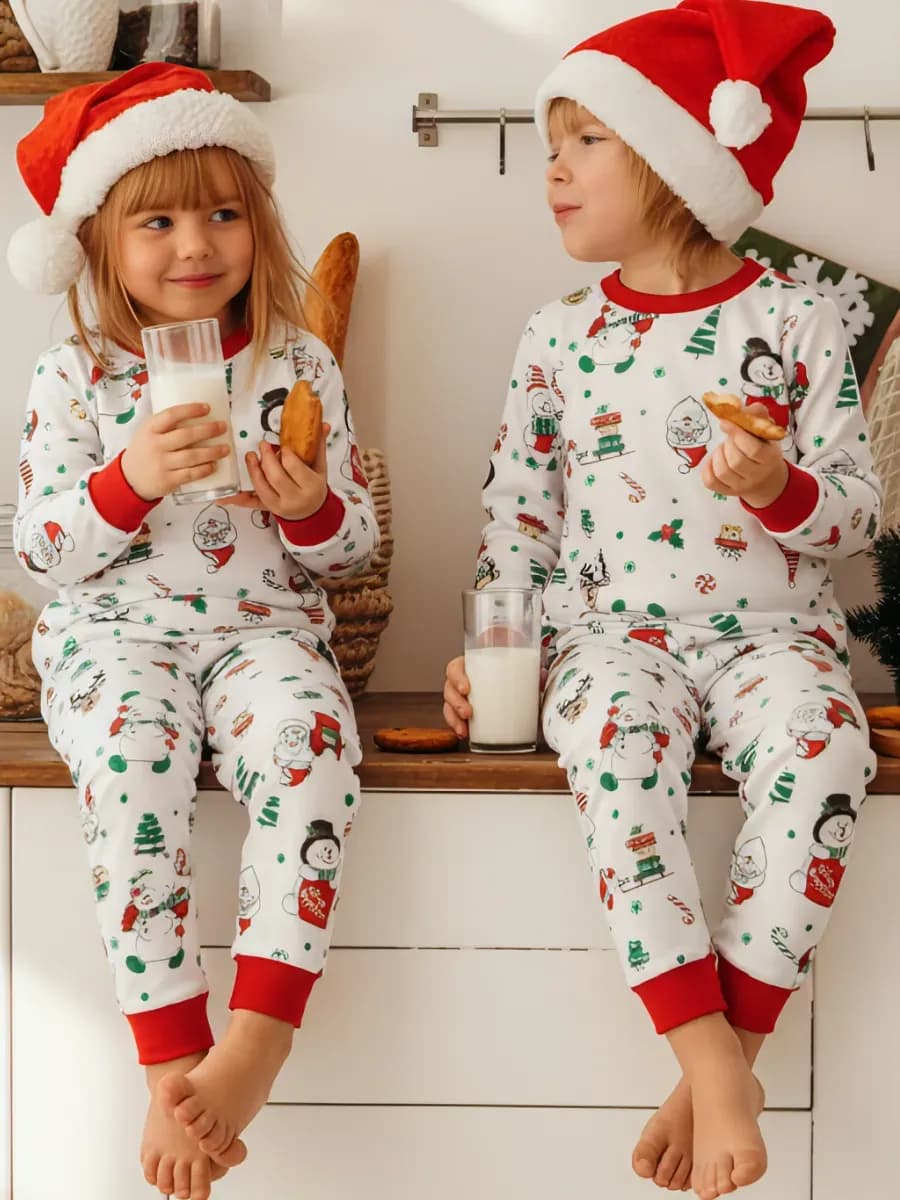 Пижама новогодняя детская для мальчика и девочки