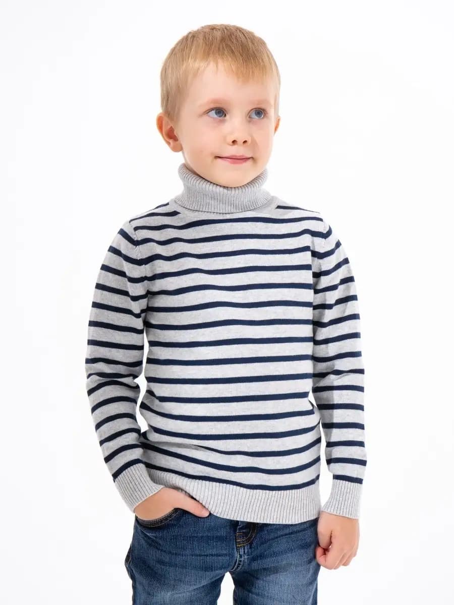 Вязаная водолазка детская