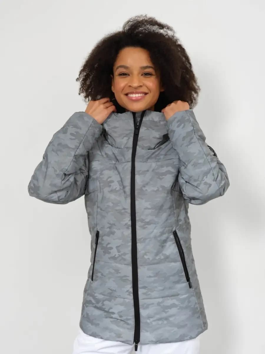 Куртка горнолыжная зимняя светоотражающая