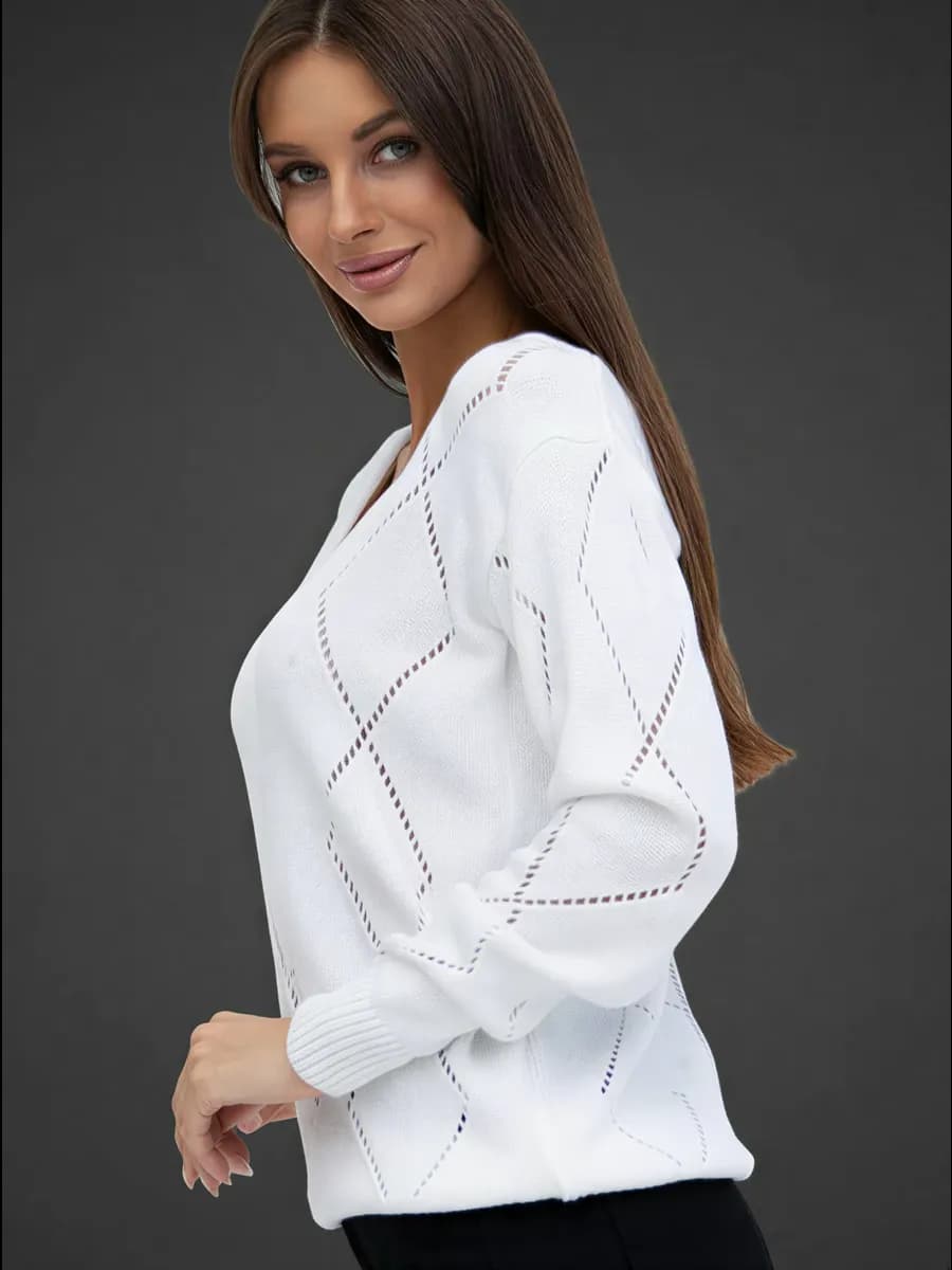 Джемпер тонкий большие размеры теплый оверсайз