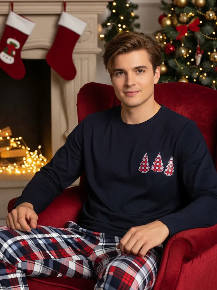 Пижама с брюкам домашняя