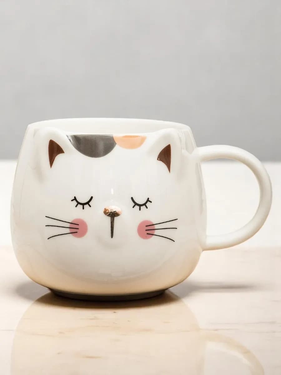 Кружка керамическая для чая Кошечка - фото 1