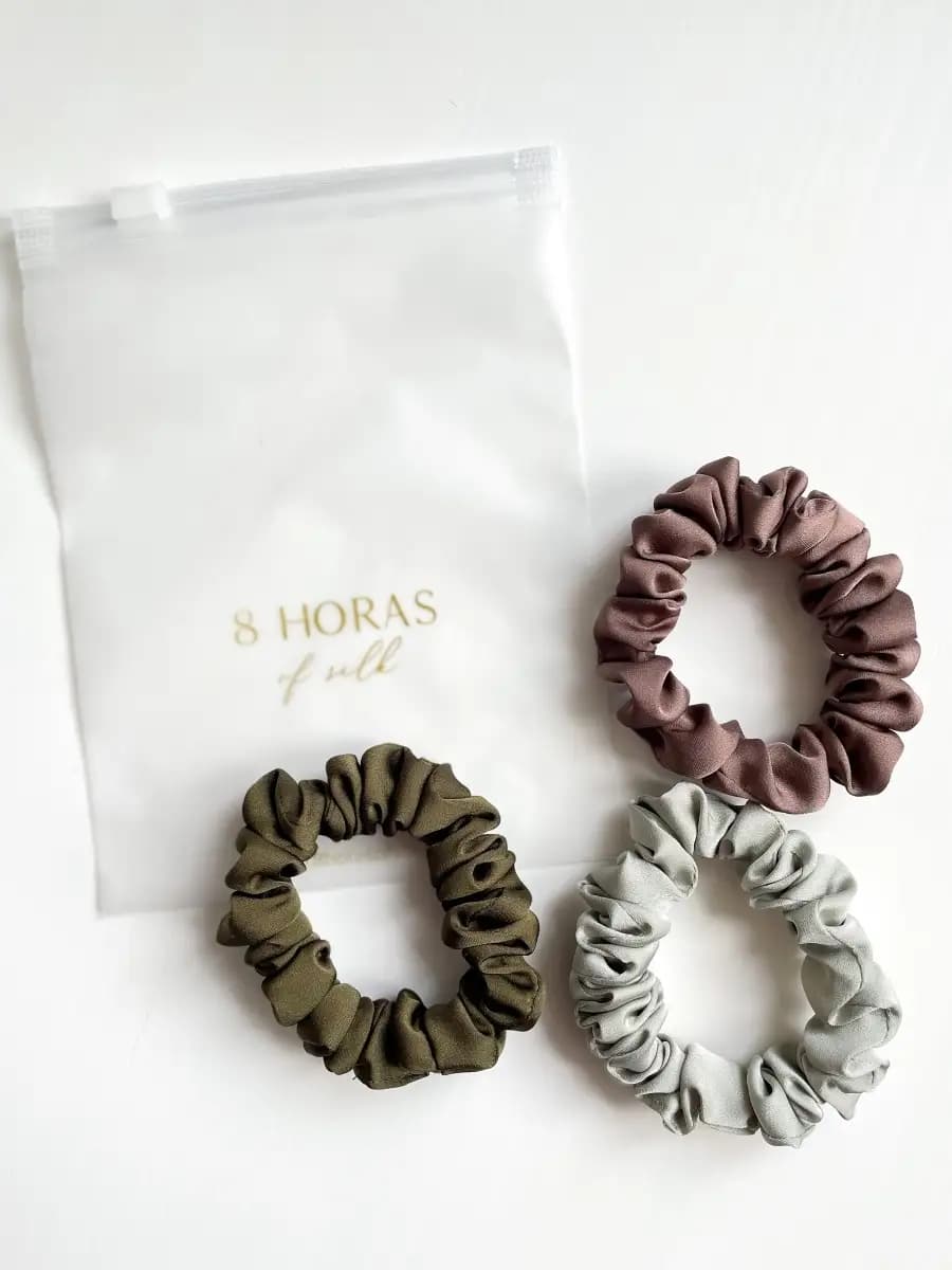 Резинка для волос шелковая 3шт