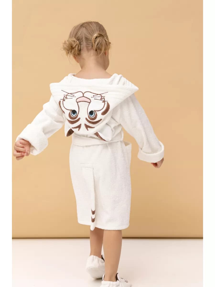 Халат махровый с капюшоном Тигр