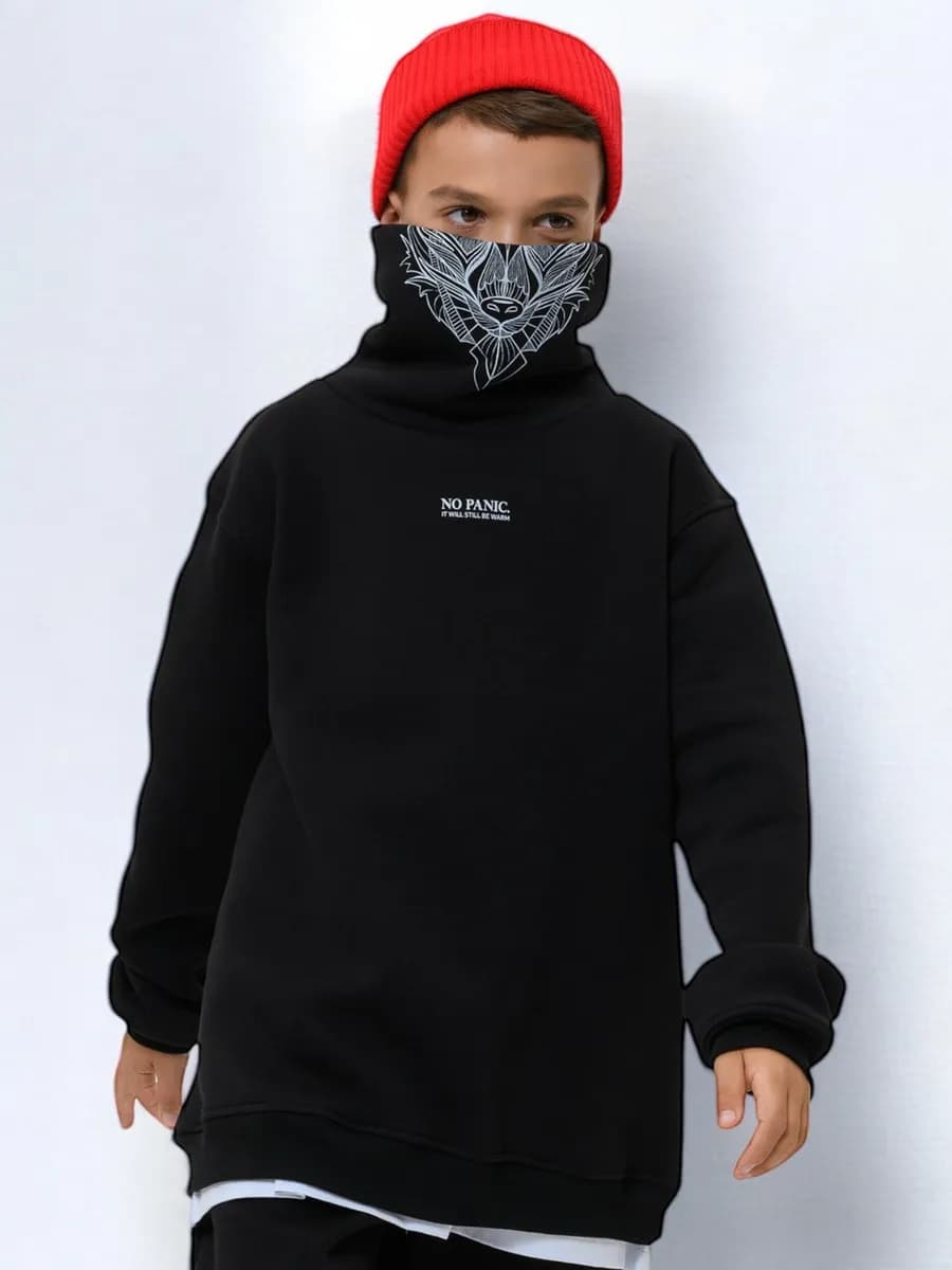 Толстовка на флисе тёплая