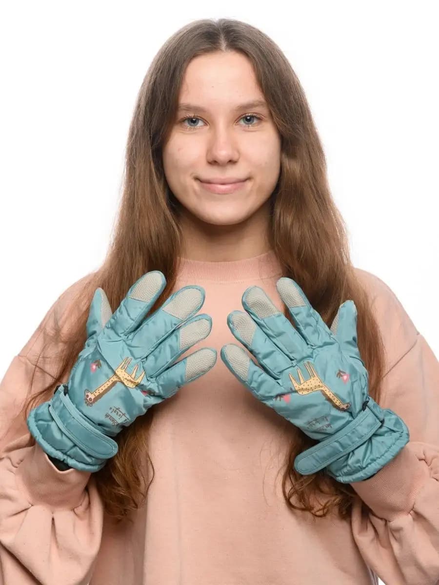Утепленные краги для девочек