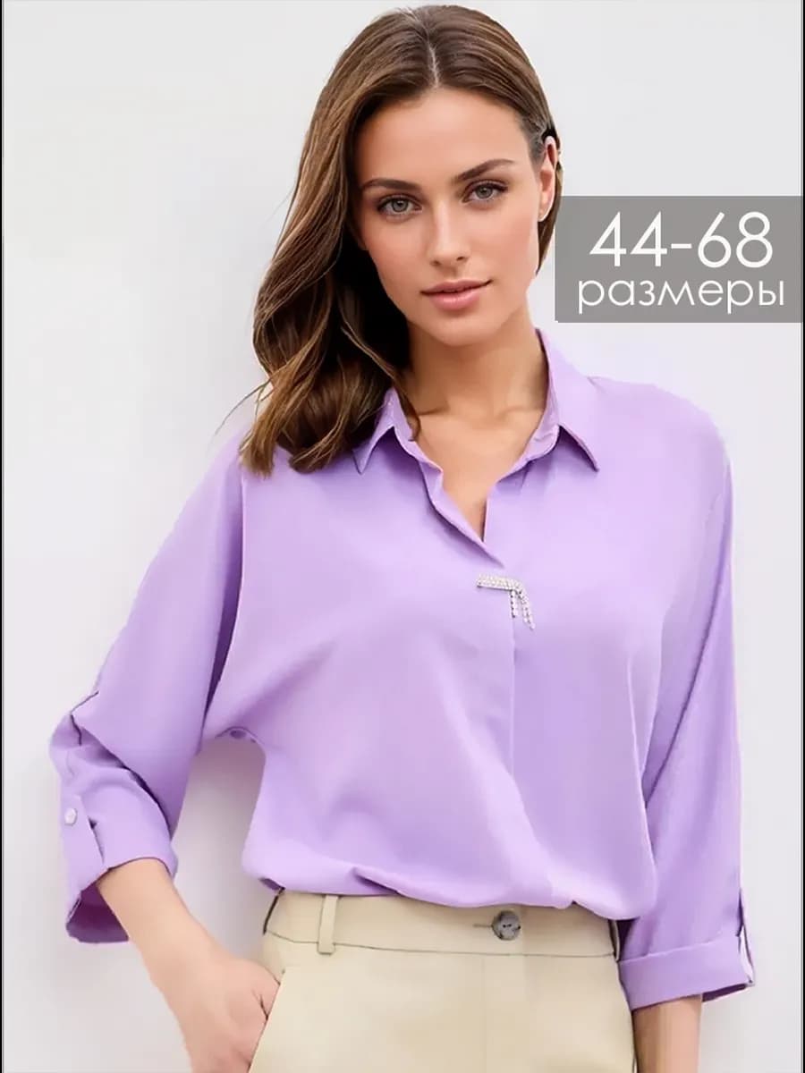 Блузка нарядная офисная больших размеров