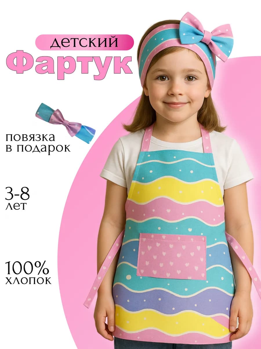Фартук детский с повязкой