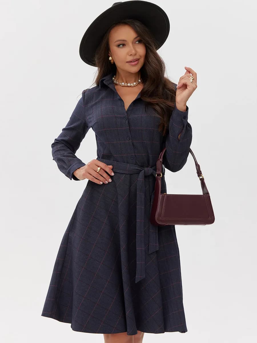 Платье рубашка повседневное