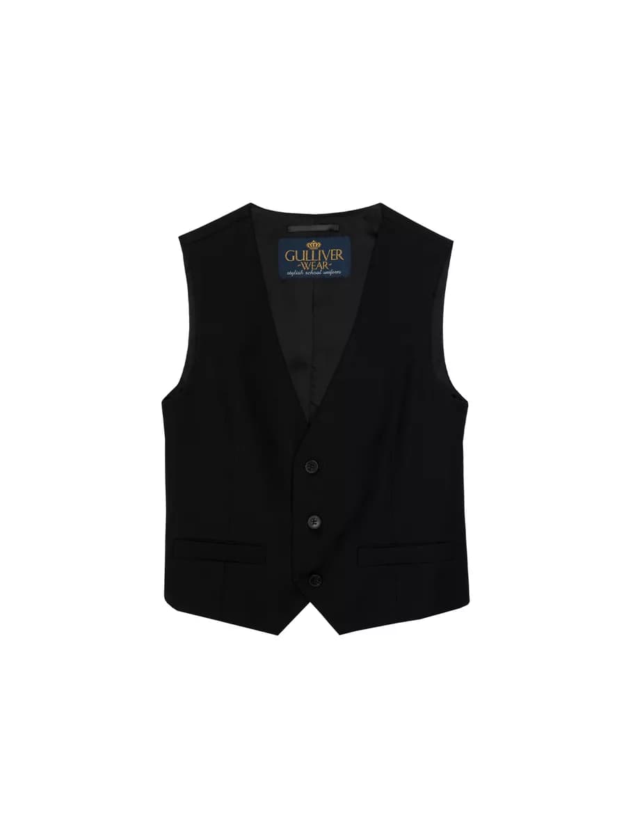 Жилет текстильный чёрный для мальчика