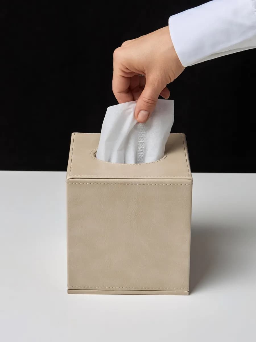 Салфетница на стол Бокс диспенсер для салфеток квадратный - фото 1