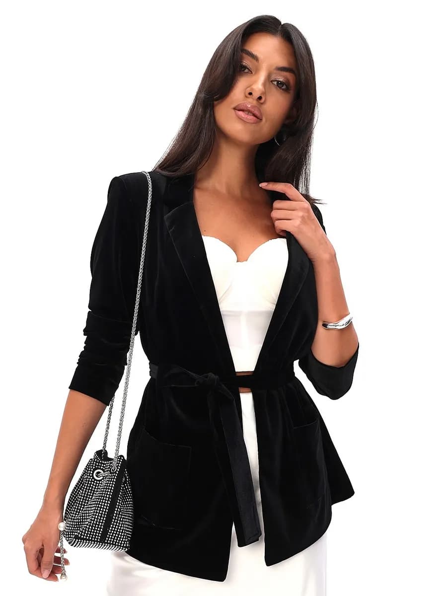 Жакет вечерний бархатный Пиджак