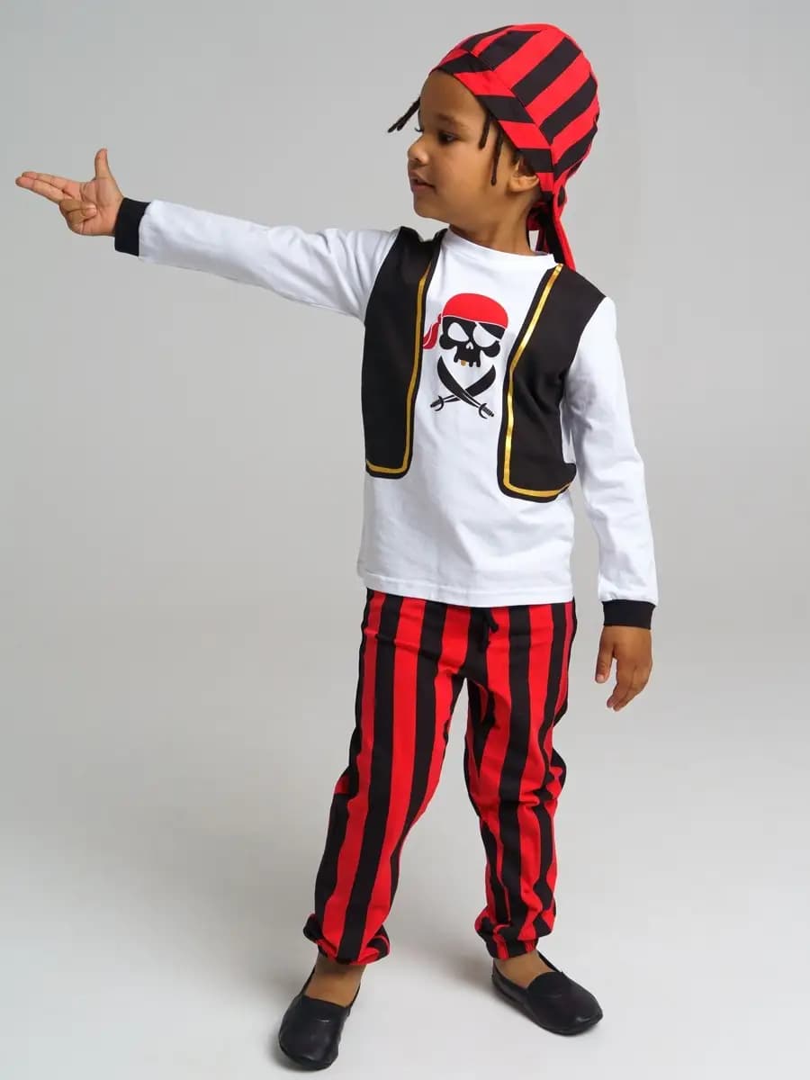 Карнавальный костюм Пирата лонгслив, брюки, бандана