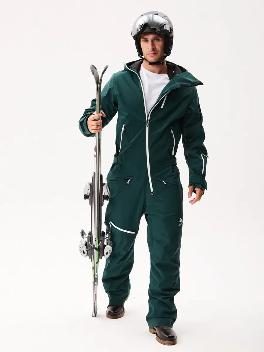Комбинезон горнолыжный с капюшоном