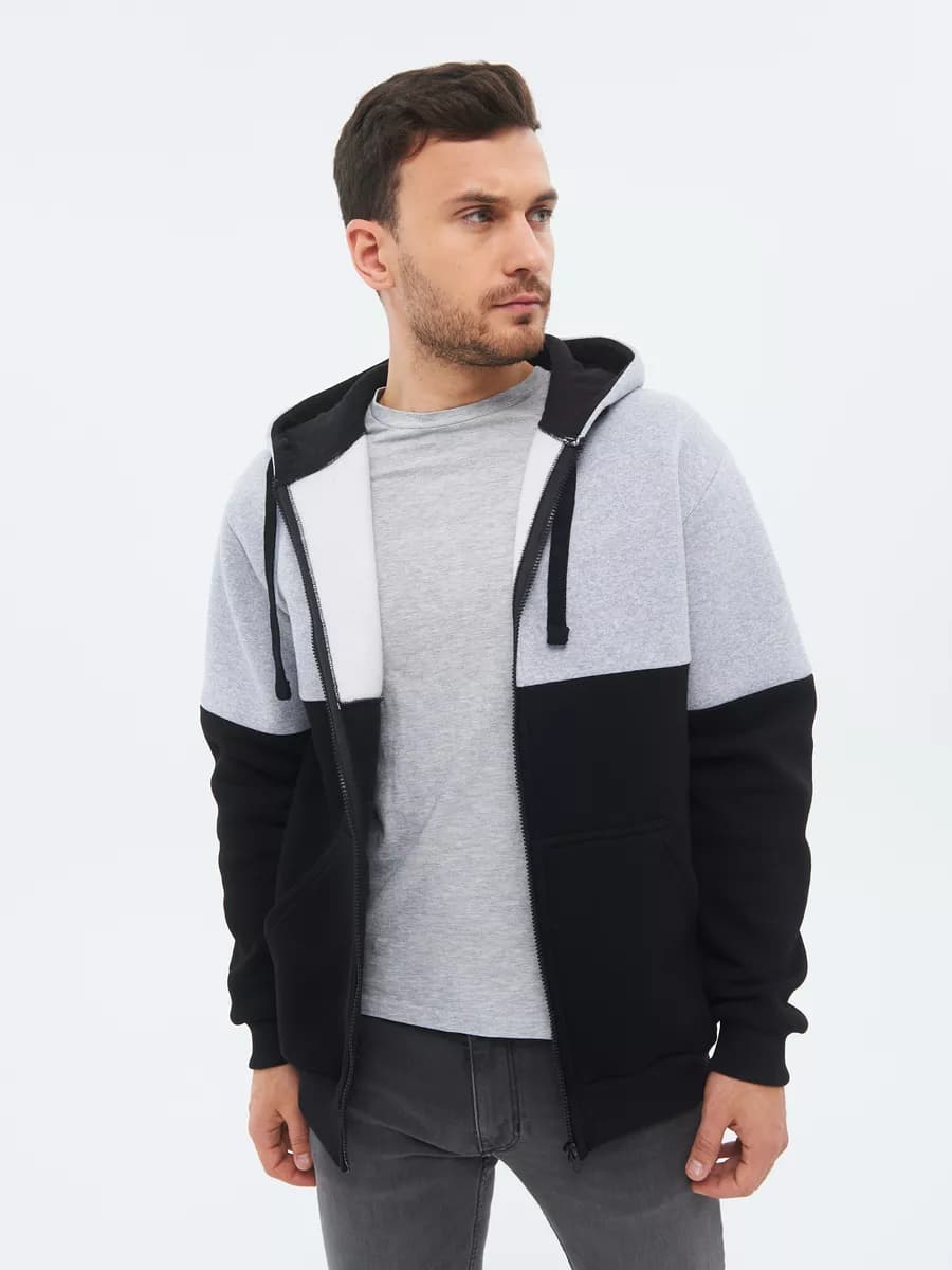 Толстовка теплая на молнии - фото 1