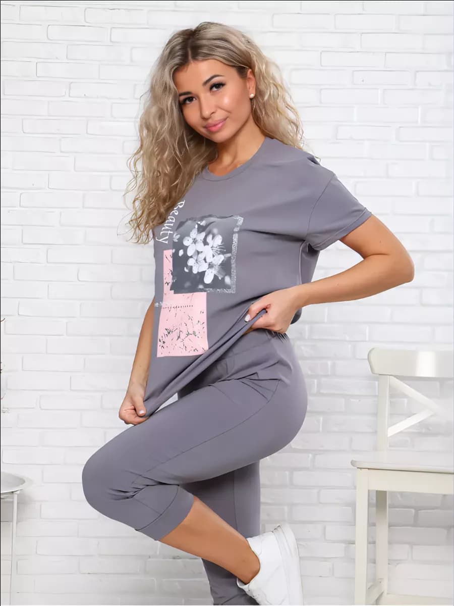 Костюм домашний с бриджами