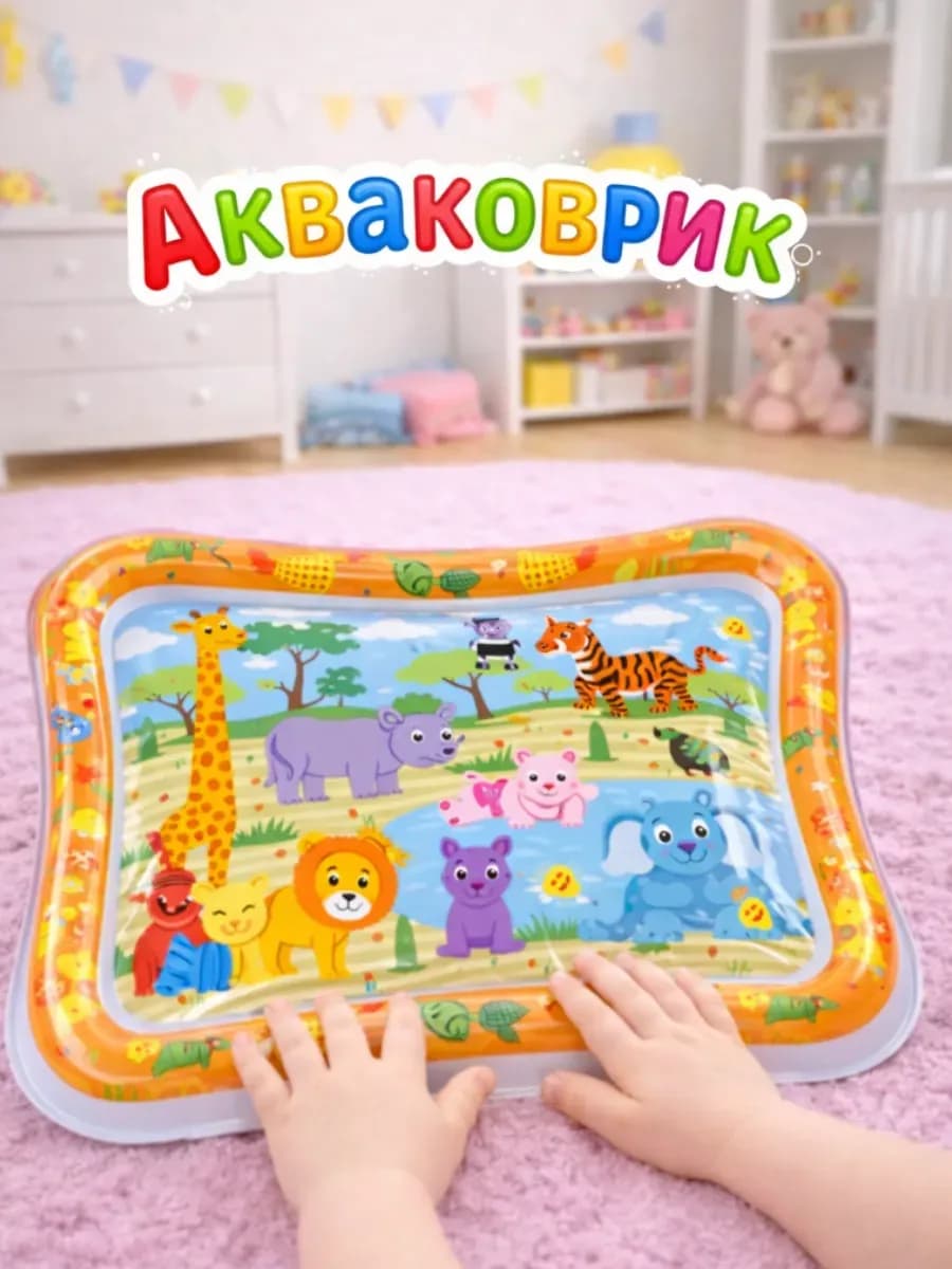 Водный коврик игровой развивающий Акваковрик 65х50