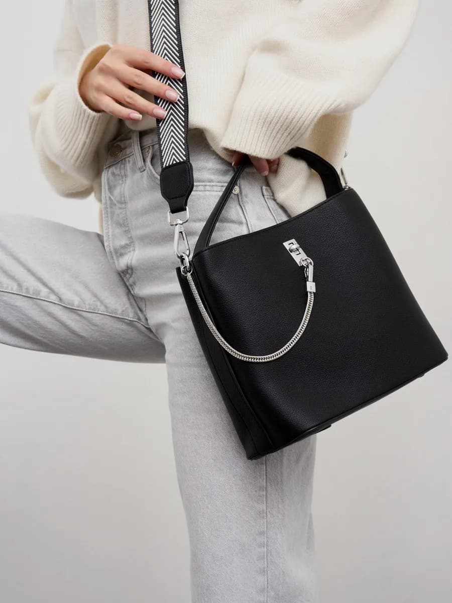 Сумка кожаная через плечо кожаная - фото 1