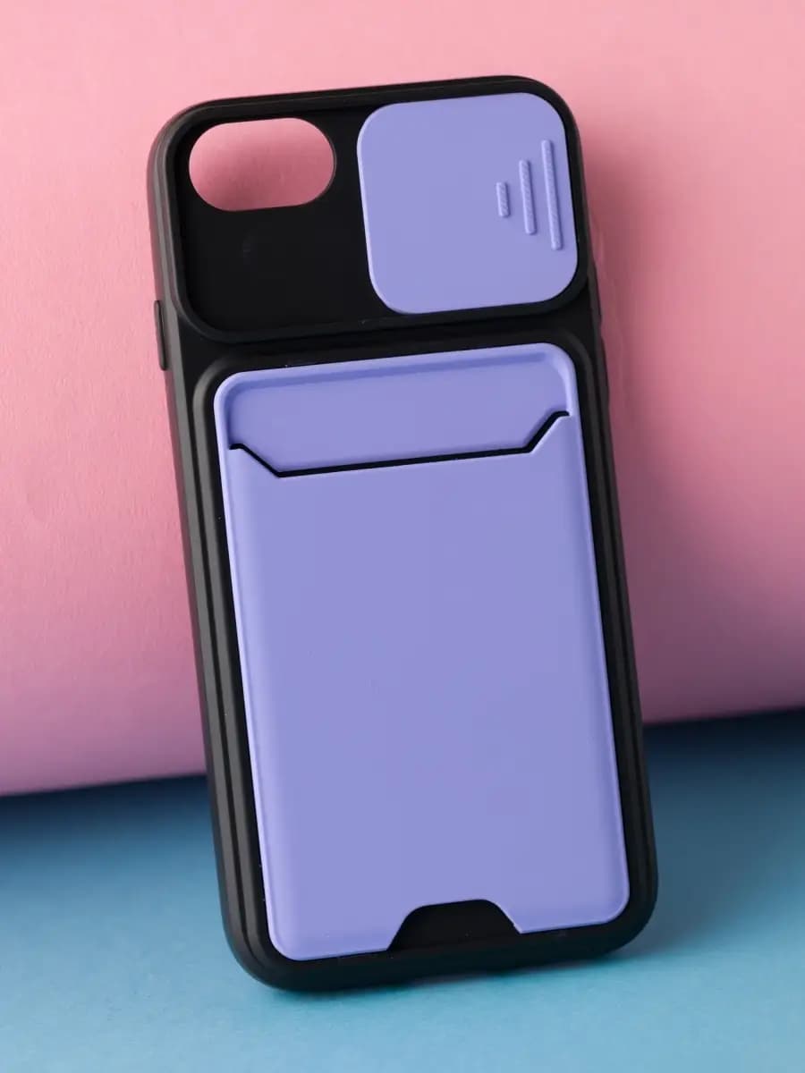 Чехол на Apple iPhone 7 8 se 2020 6 6s с карманом для карт и…