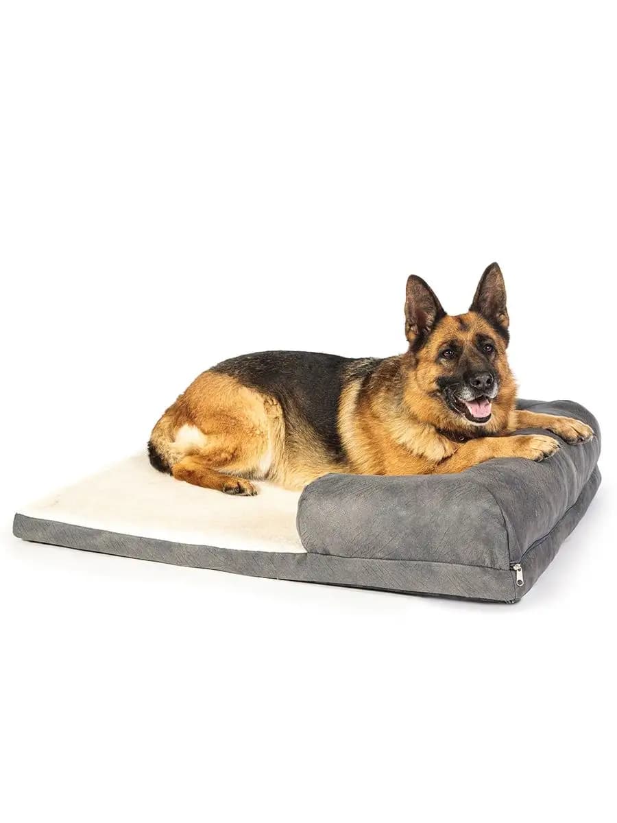 Лежанка для собак крупных пород с бортиками 100*80*20 см