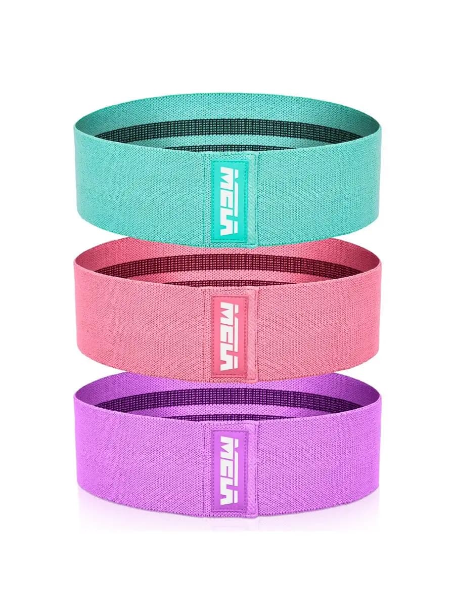 Спортивные резинки для занятий фитнесом набор 3 шт