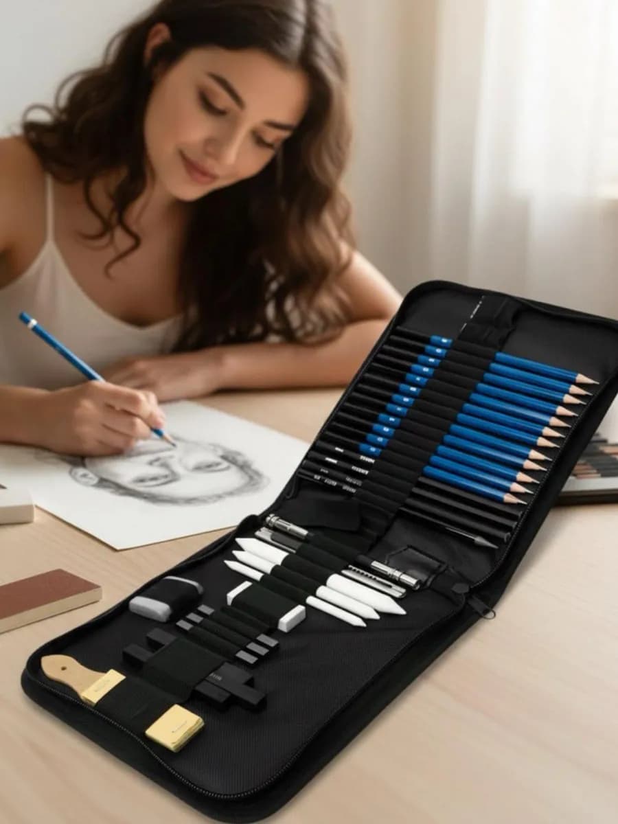 Набор простых карандашей для рисования, творчества в подарок