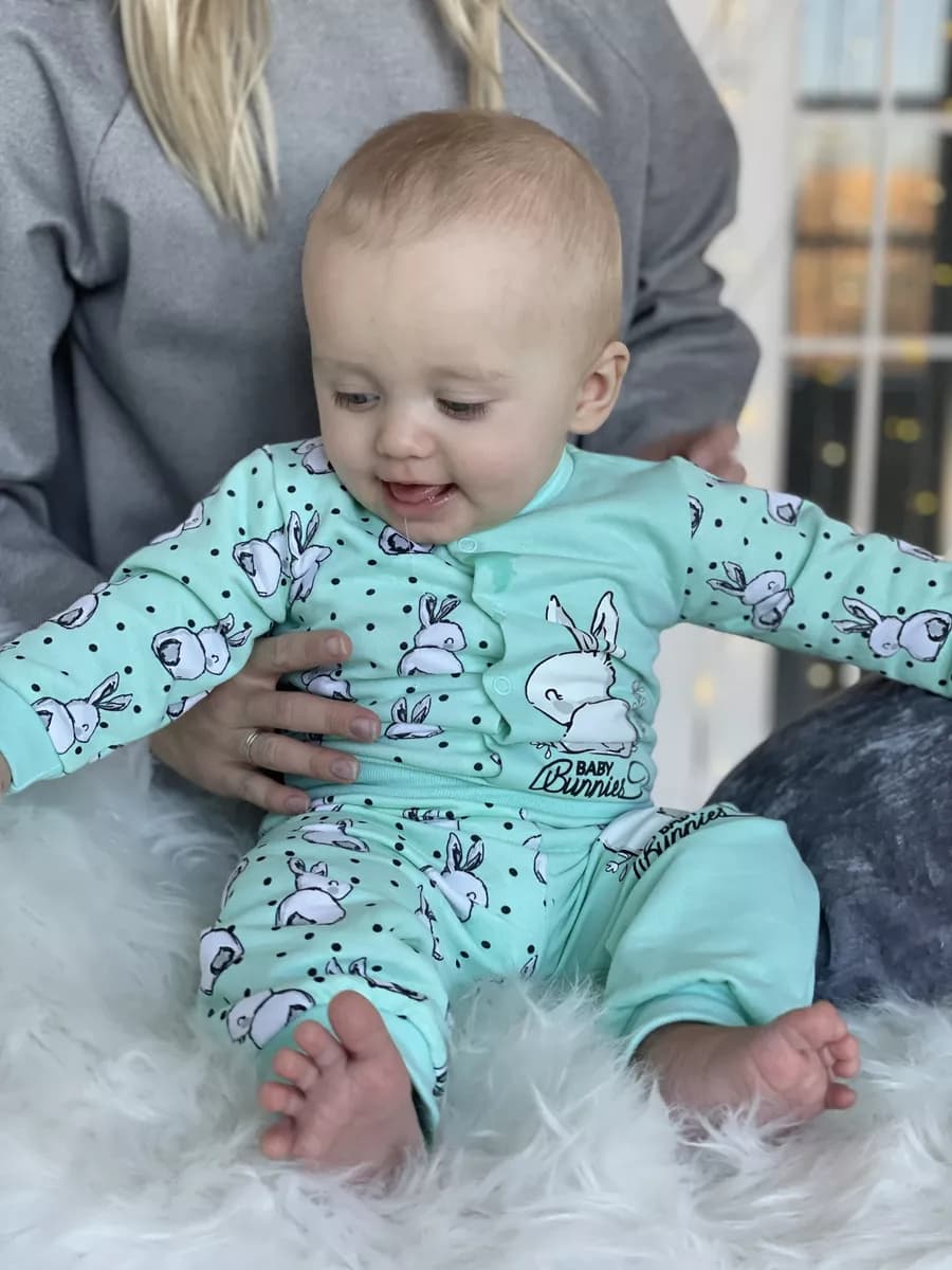 Боди со штанишками для малыша с начесом