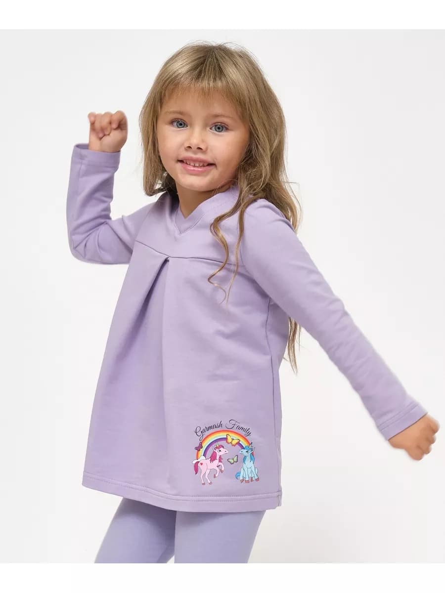 Лонгслив с длинными рукавами туника плотная