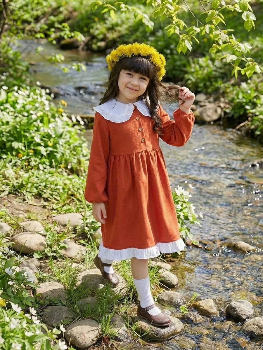 Льняное платье на праздник