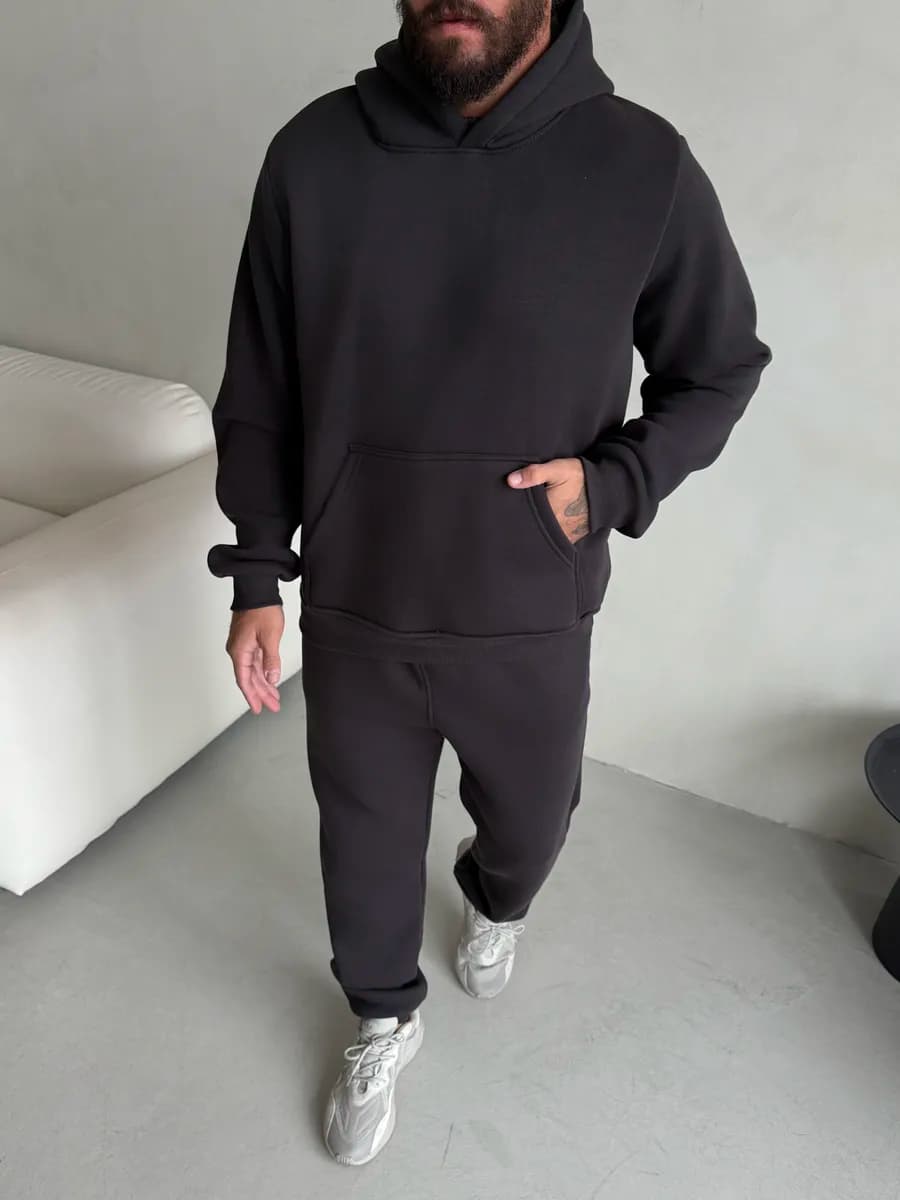 Спортивный костюм теплый с начесом - фото 1