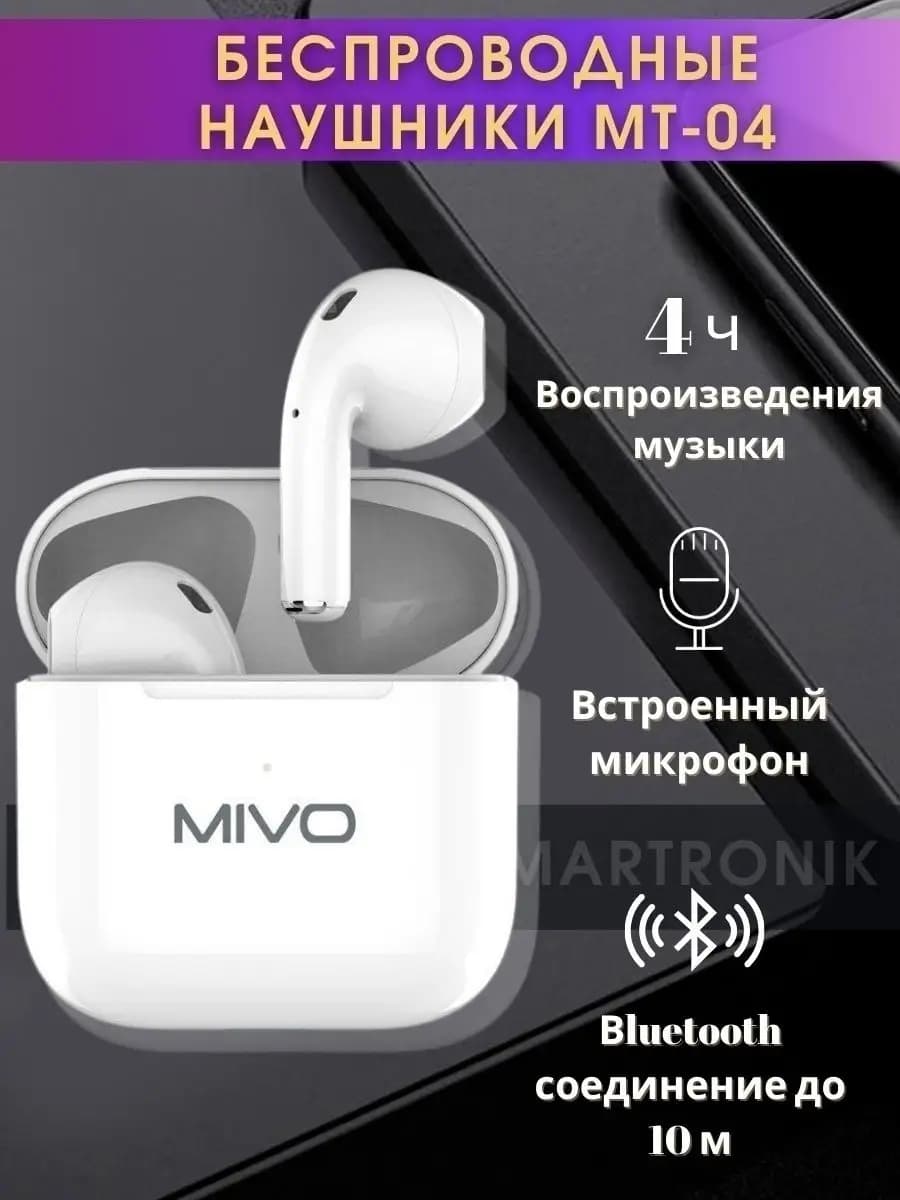 Беспроводные Bluetooth наушники вкладыши