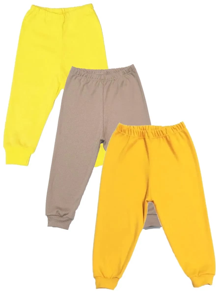 Брюки, 3 шт. Штанишки тонкие (кулирка)