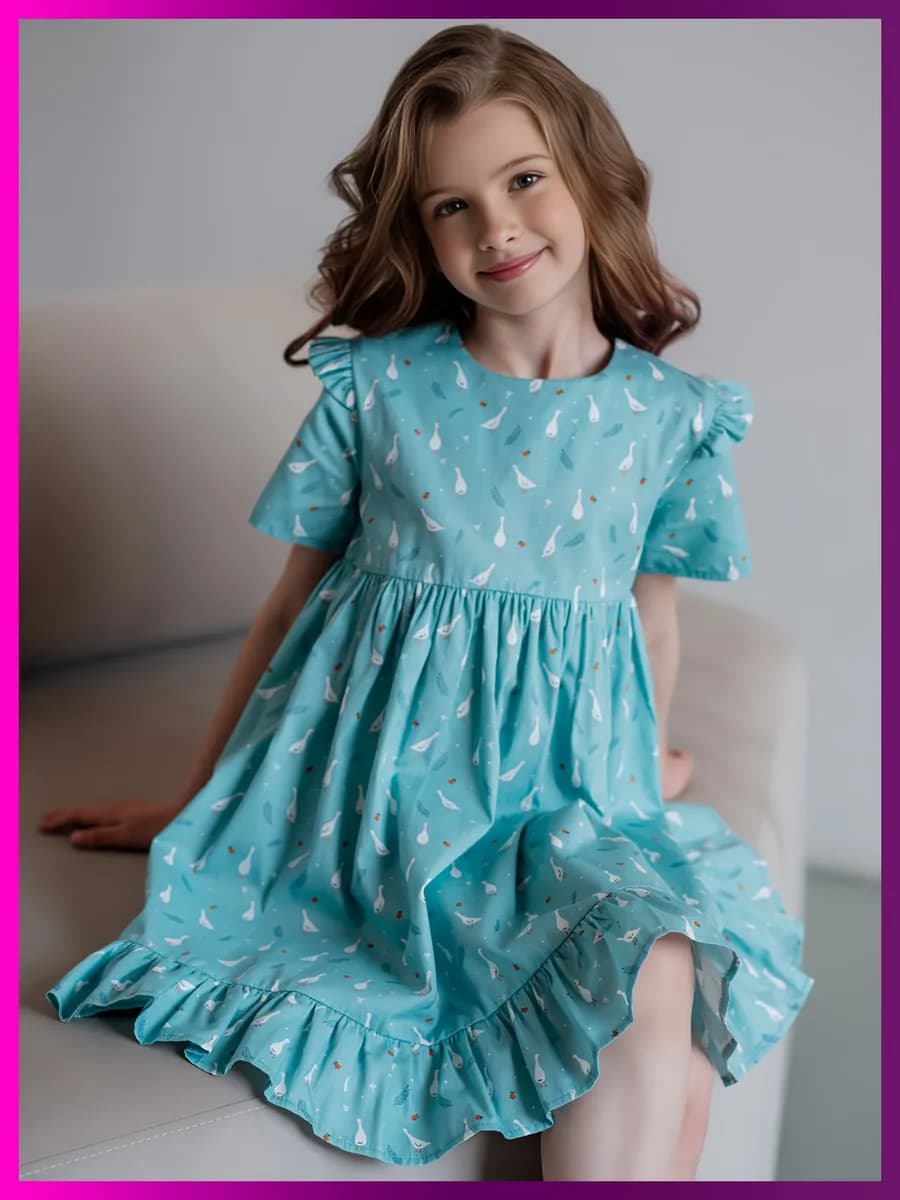 Платье в садик повседневное праздничное хлопок