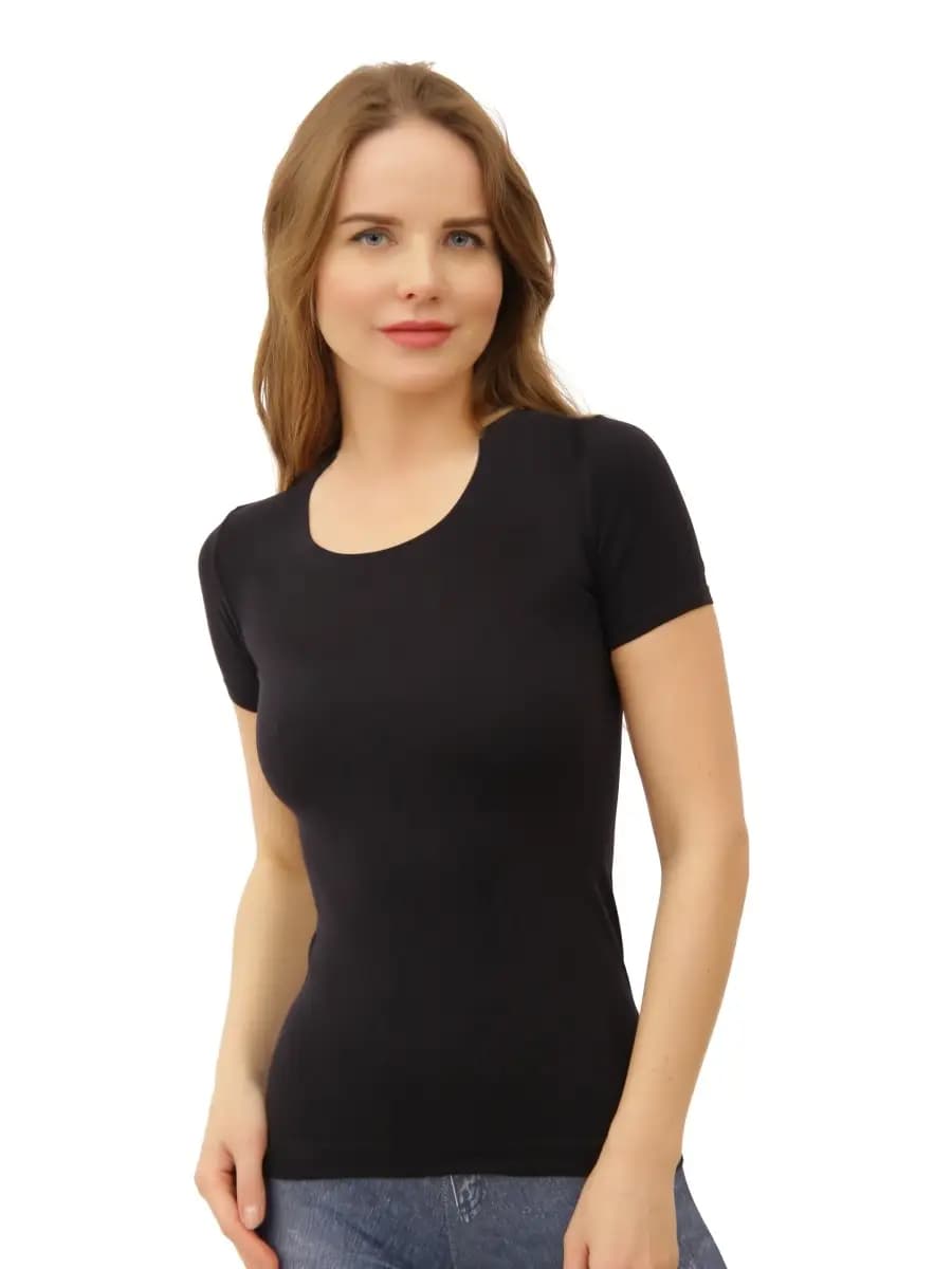 Бесшовная футболка женская