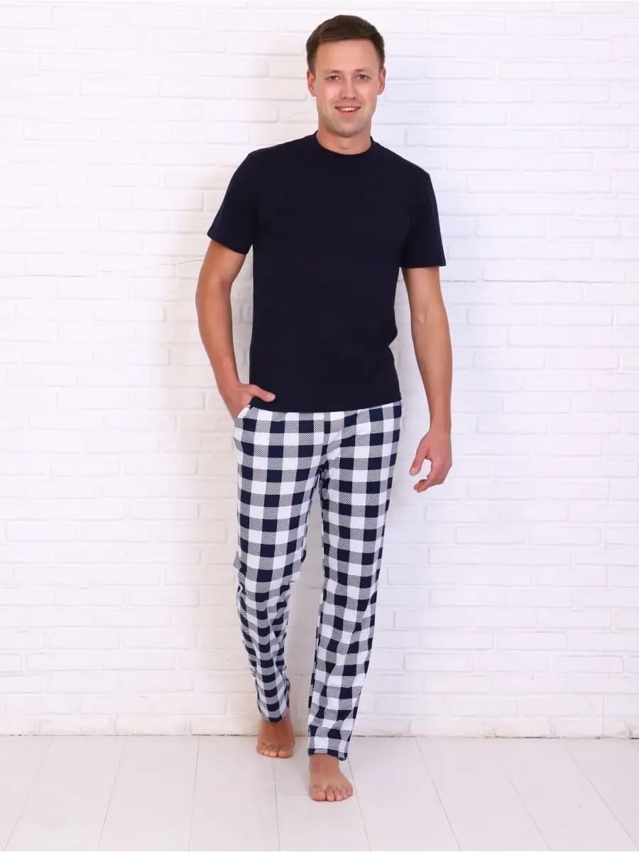 Брюки пижамные домашние - фото 1