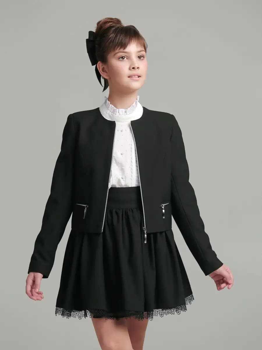 Жакет на молнии для девочки школьный