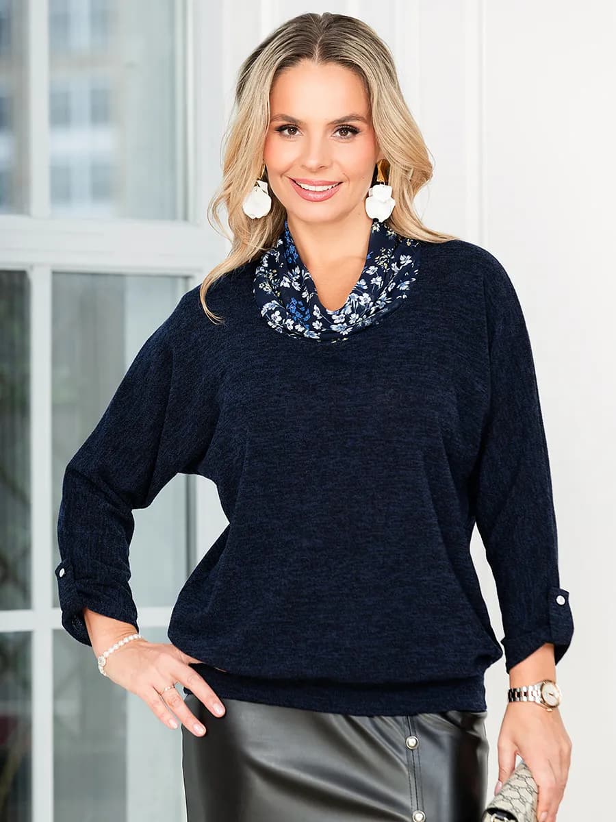 Джемпер ангорка шифон офисный нарядный большие размеры