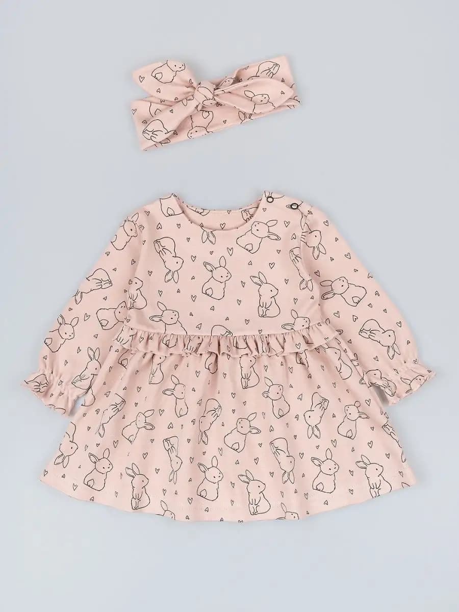 Платье для девочки с длинным рукавом