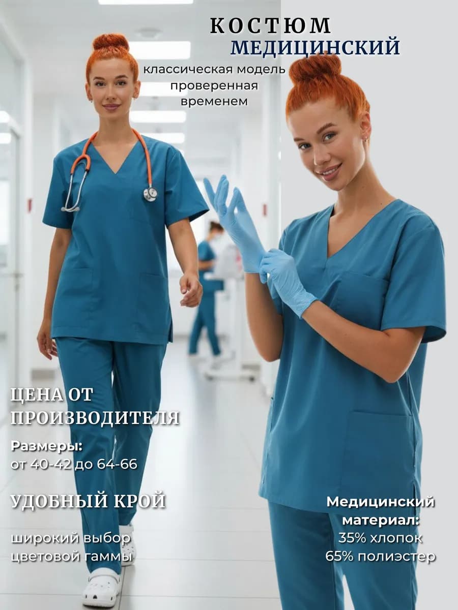 Костюм медицинский форма хирурга