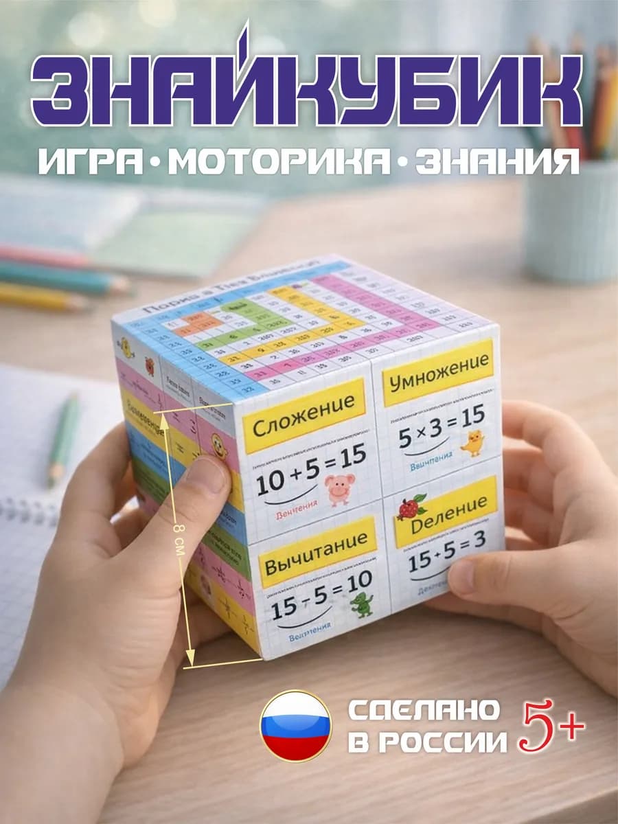 Шпаргалка трансформер Знайкубик для начальных классов