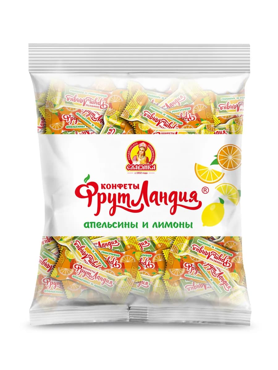 Желейные конфеты "Фрутландия Апельсинов и Лимонов", 1 кг