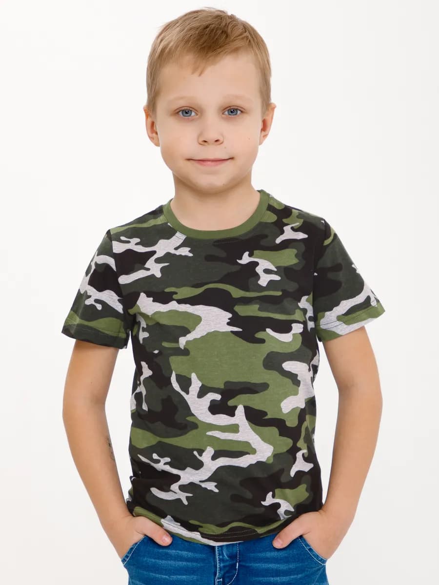 Футболка детская камуфляжная хлопок 100%