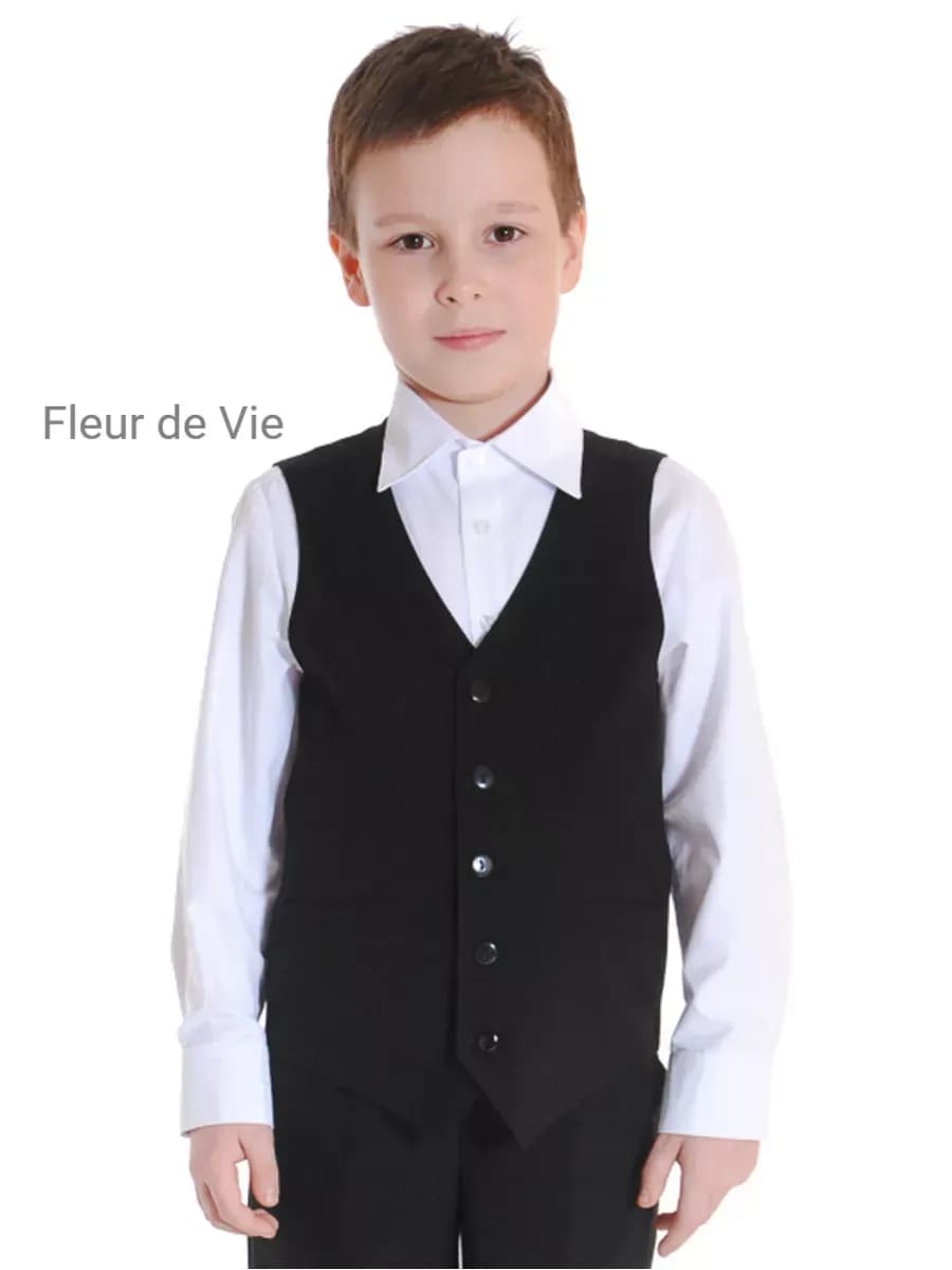 Жилетка школьная костюмная безрукавка