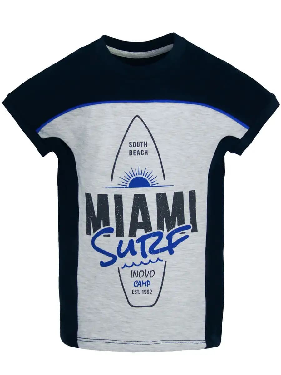 Футболка хлопковая летняя с принтом для подростка