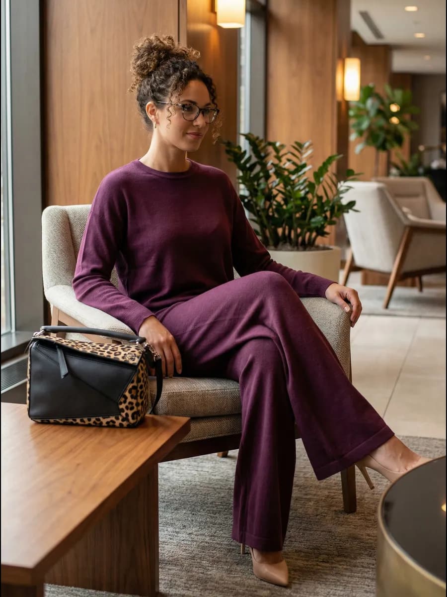 Спортивный костюм оверсайз с широкими брюками