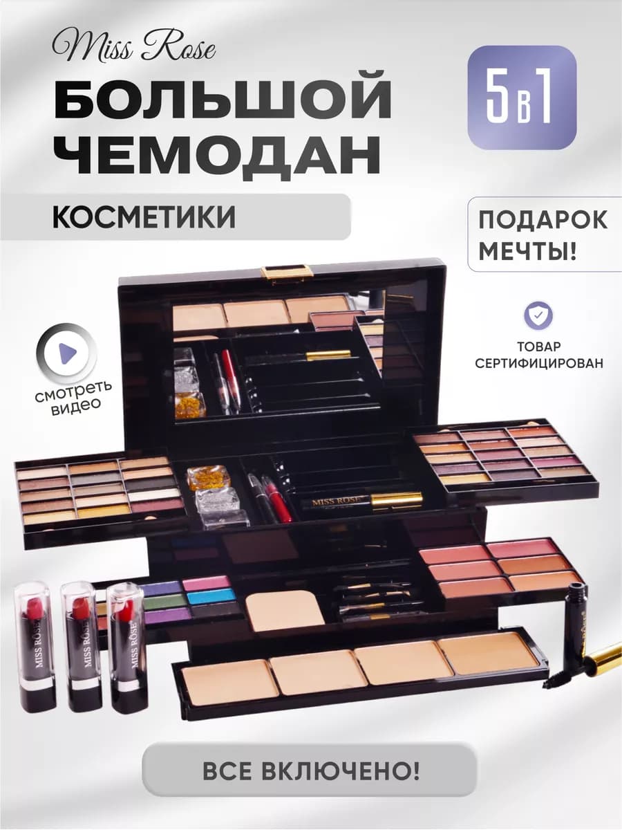 Подарочный набор декоративной косметики. Бьюти-бокс